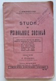C. Dimitrescu-Iași &ndash; Studii de Psihologie Socială &ndash; Biblioteca Revistei Ideei &ndash; rar, interbelic