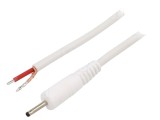 Cablu Alimentare DC Alb 0,5m 1x1mm2