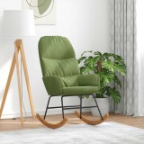 vidaXL Scaun balansoar, verde deschis, catifea 4102624