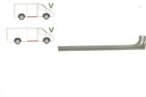Prag Mercedes Vito, Viano (W639) 01.2003-10.2010 partea Dreapta sub usa culisanta, pt Modelul Scurt si Lung