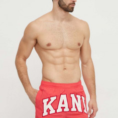 Karl Kani pantaloni scurti de baie barbati, culoarea rosu