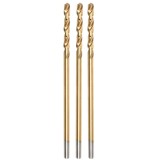 Burghiu pentru metal, nitrura de titan, 3 buc, 1 mm, Jufisto