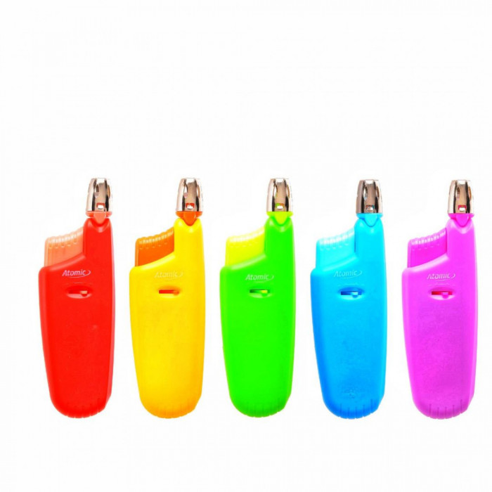 Aprinzatoare aragaz cu tija flexibila,neon color, 5 buc / set