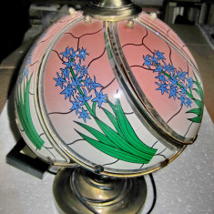 291AA-Lampa masa vintage retro model Tiffany functionala stare buna.