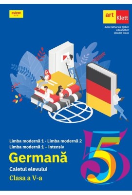 Limba Germana, GRUPUL EDITORIAL ART, Caietul Elevului, Clasa 5, 2024 foto