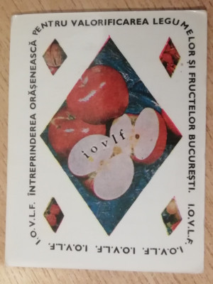M3 C31 3 - 1968 - Calendar de buzunar - reclama legume - fructe foto