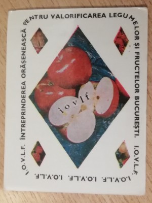C9 3 - 1968 - Calendar de buzunar - reclama legume - fructe foto