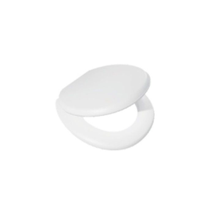 Capac pentru WC cu burete, alb, 400 x 365 mm