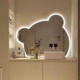 Oglinda LED Ursulet 110x80 cm cu touch, dezaburire si lumina dimabila