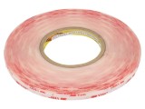Bandă de Fixare Acrilică Transparentă 9mm x 33m