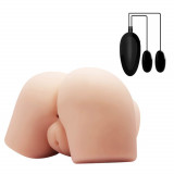 Masturbator 2-in-1 Cu Vibratii Crazy Bull Realistic Skin-Like Texture, Debra