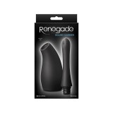 Irigator Igiena Intima NS Novelties Renegade Deluxe Cleanser, Silicon Negru, Lungime 24.2 cm, Diametru 2 cm