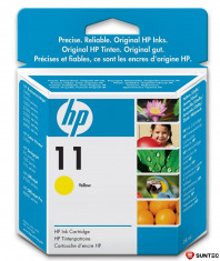 Cartus cu cerneala original expirat HP 11 Yellow HP Business InkJet / 1000 / 1100D / 1200 / 2200 / 2300 / 2600 / 2800 / Color InkJet CP1700 DesingJet foto