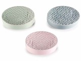 Cumpara ieftin Set 3 savoniere ceramica multicolora cm 12 x 9 x 3 H