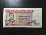 ZAIR 50 MAKUTA 1973 SUPERBĂ