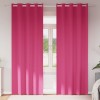 Perdele cu perdele 2 pcs Roz intens Poliester