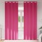 Perdele cu perdele 2 pcs Roz intens Poliester