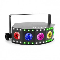 Beamz dj x5 array, 5 x 10w, 4in1, 30 x smd, rgb, dmx, sau standalone, negru foto