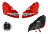 Set stopuri tuning Ford Fiesta (Ja8), 09.2008-01.2013, spate,omologare ECE, cu lumina de parcare cu fibre optice, cu cablaj, rosu-alb, cu Led, tuning, Rapid