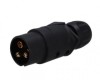 Fisa Priza Remorca 3 Pini 12-24V 16A Negru Contact Cu Surub Accesorii Auto