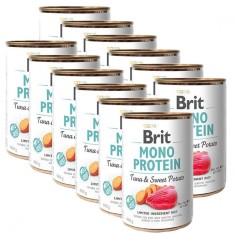 Conseva Brit Mono Protein Tuna &amp;amp;amp; Sweet Potato, 12 x 400 g foto