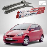 Cumpara ieftin Ștergătoare Honda Jazz Gen II (GD1/GD5) Hatchback 2002-2008 | Set Față Flat &ndash; TeamCar&reg;