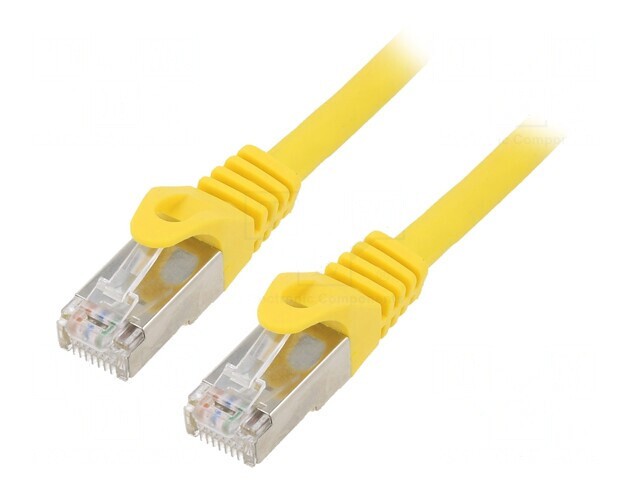 Patch Cord S/FTP Cat6a Cu LSZH Galben 1.5m