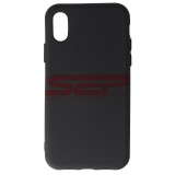 Husa Silicon Neagra iPhone XS, High Copy, Protectie Premium