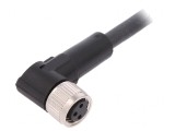 Cablu Conectare M8 3 Pin 5m Unghi 60VAC 4A PUR