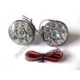 2 x 9 LED-uri in fiecare corp de iluminat cu xenon alb 12V universal