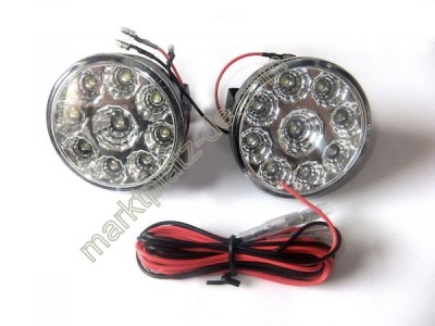 2 x 9 LED-uri in fiecare corp de iluminat cu xenon alb 12V universal foto