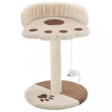 Cumpara ieftin Ansamblu pisici, stalpi funie sisal, bej si maro, 40 cm