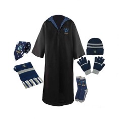 Set roba si accesorii Harry Potter, Ravenclaw House, 6 piese, albastru, 3-5 ani, 100-110 cm