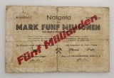 Germania - Siegen - 5 Miliarde Mark 1923 - Supratipar