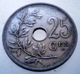 7.515 BELGIA 25 CENTIMES 1908 BELGIE, Europa, Cupru-Nichel