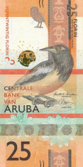 Bancnota Aruba 25 Florin 2019 - PNew UNC ( SERIE NOUA ) foto