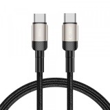 Cablu Date Incarcare USB-C - USB-C Tech-Protect Ultraboost EVO 100W 1m Argintiu