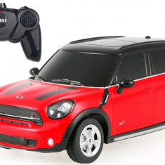 MASINA CU TELECOMANDA MINI COOPER S COUNTRYMAN ROSU CU SCARA 1 LA 24