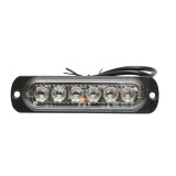 Lampa de gabarit LED galbena 12-24V, 6W, 6 LED-uri, 110x30x12 mm