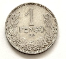 q591 UNGARIA 1 PENGO 1939 ARGINT VF