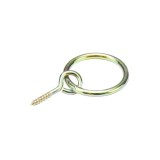Cumpara ieftin Belciug cu holsurub de 3 mm, auriu, inel 4 x 40 mm, tija 18 mm, 100 buc / set