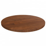 VidaXL Blat de masă rotund maro &icirc;nchis &Oslash;30x1,5cm lemn stejar tratat