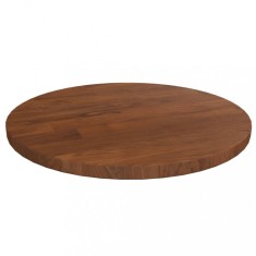 vidaXL Blat de masă rotund maro &icirc;nchis &Oslash;30x1,5cm lemn stejar tratat