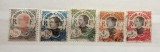 Indochina Franceză 1919-1922 Seria "Femeie Anamită &amp; Dragon" cu Valori Fracționare 1/10c - 4/5c (Lot de 5v) Neștampilat - RIM2