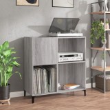vidaXL Dulap pentru discuri gri sonoma 84,5x38x89 cm lemn compozit
