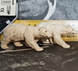 Animale plastic familie zoo figurine urs polar Fram Britains vintage T1