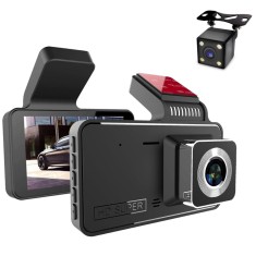 Camera auto DVR duala, FullHD 1080P, inregistrare fata si spate, display 4&quot;, Night Vision, inregistrare in bucla, unghi 170 grade, senzor miscare, ali