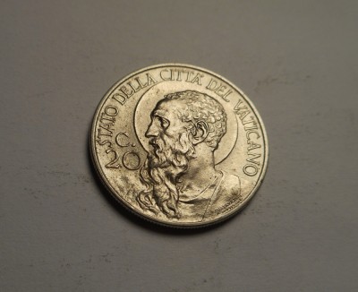 Vatican 20 Centesimi 1936 UNC foto