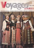 Revista Carti Bibliofilie Almanah Voyages URSS 1982 Coperti Brosate Limba Franceza 21x30cm 46 Pagini Stare Buna