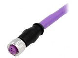 Mufă M12 4 PIN Mamă Profibus 5m PVC Drept
